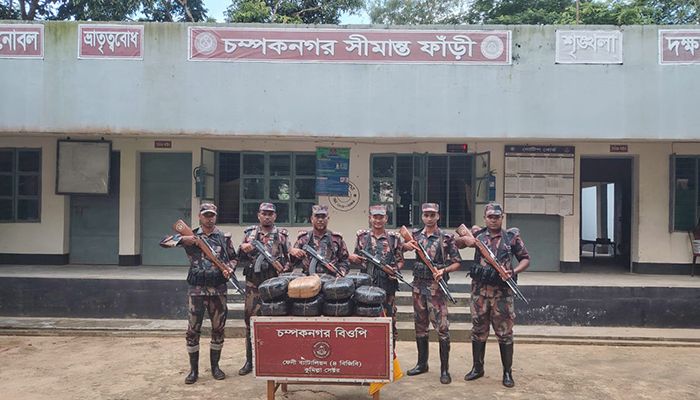 সীমান্তে বিজিবির অভিযানে ভারতীয় মাদক জব্দ
