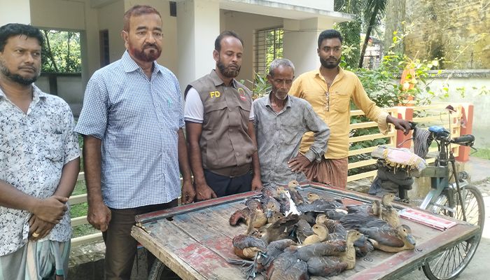 উজিরপুরে অবাধে অতিথি পাখি শিকার