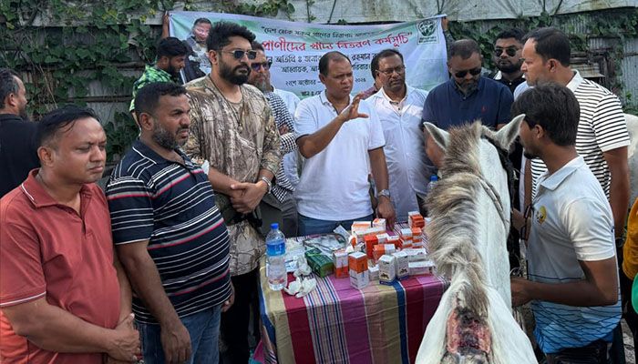 কক্সবাজারে অসুস্থ ঘোড়াদের চিকিৎসা করেছে বাংলাদেশ অ্যানিমেল ওয়েলফেয়ার অ্যাসোসিয়েশন