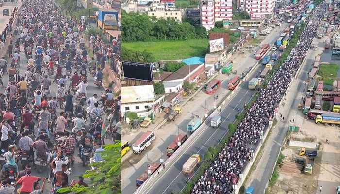 কুমিল্লা বিভাগ দাবিতে ৫ হাজার মোটরসাইকেলের শোভাযাত্রা