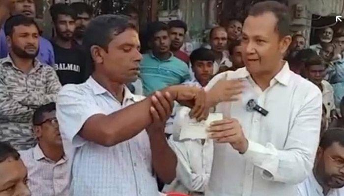 কর্মীর দেওয়া ১০ লাখ টাকার চেক ফেরত দিলেন সেই বিএনপি নেতা
