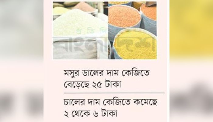 অস্থির ডালের বাজার, একটু স্বস্তি চালে