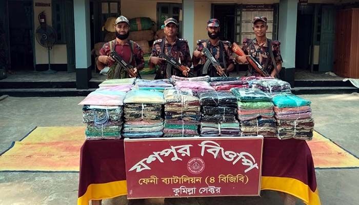 ফেনী সীমান্তে ফের কোটি টাকার ভারতীয় মালামাল জব্দ