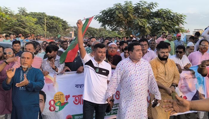 বাঞ্ছারামপুরে যুবদলের ৪৭তম প্রতিষ্ঠাবার্ষিকী উপলক্ষে আনন্দ র‍্যালি