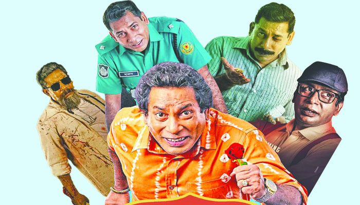 বহুমাত্রিক অভিনয়ের জন্য যার জুড়ি মোশাররফ করিম করিমের            ছবি : প্রবা কোলাজ