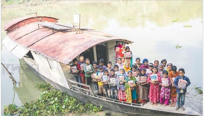 চলনবিল থেকে বিশ্বমঞ্চে সেই ভাসমান স্কুল