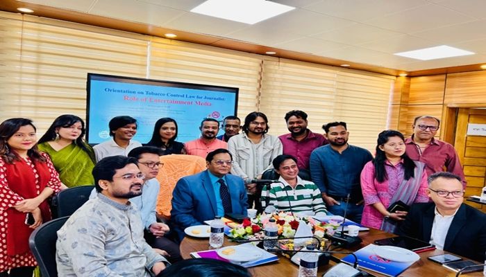 তামাক নিয়ন্ত্রণে বিনোদন সাংবাদিকদের ওরিয়েন্টেশন