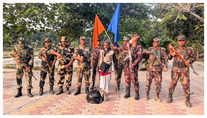 পতাকা বৈঠকের মাধ্যমে এক বাংলাদেশিকে হস্তান্তর করল বিএসএফ