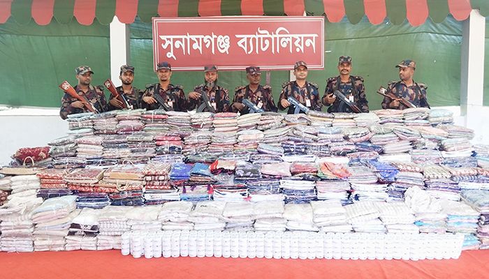 টাস্কফোর্স অভিযানে দেড় কোটি টাকার ভারতীয় পণ্য জব্দ