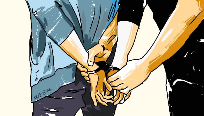 ভাঙ্গায় বিপুল পরিমাণ পেট্রোল ও হাতবোমাসহ তিন যুবক আটক