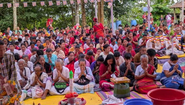 খাগড়াছড়িতে যথাযোগ্য মর্যাদায় মাসব্যাপী কঠিন চীবরদান সম্পন্ন 