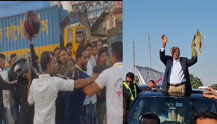 বিএনপির ভাইস চেয়ারম্যান মিন্টুর গাড়ি বহরে হামলা  