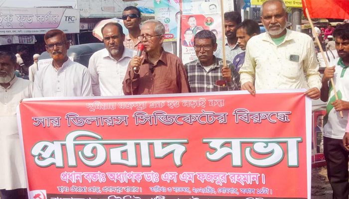 সার সিন্ডিকেটের বিরুদ্ধে বিক্ষোভ সমাবেশ