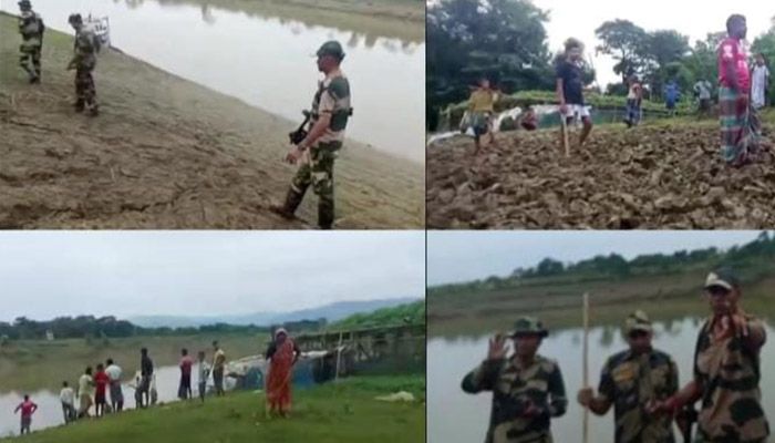 জকিগঞ্জ সীমান্তে কৃষিকাজে বাধা, জনতার প্রতিরোধে পিছু হটল বিএসএফ
