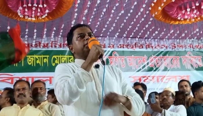 বিএনপি প্রার্থীর মনোনয়ন স্থগিতাদেশ প্রত্যাহারের দাবিতে সমাবেশ