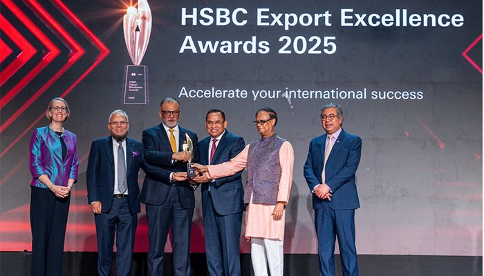 রেকর্ড ষষ্ঠবারের মতো এইচএসবিসি এক্সপোর্ট এক্সিলেন্স অ্যাওয়ার্ড পেল ডিবিএল গ্রুপ