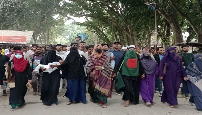 হাদির হত্যাকারীদের গ্রেপ্তারের দাবিতে ইবিতে বিক্ষোভ-গায়েবানা জানাজা