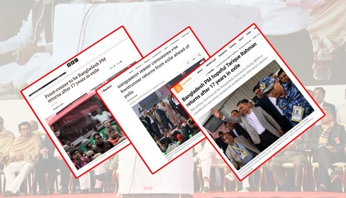 আন্তর্জাতিক সংবাদমাধ্যমে যেভাবে এলো তারেক রহমানের প্রত্যাবর্তনের খবর