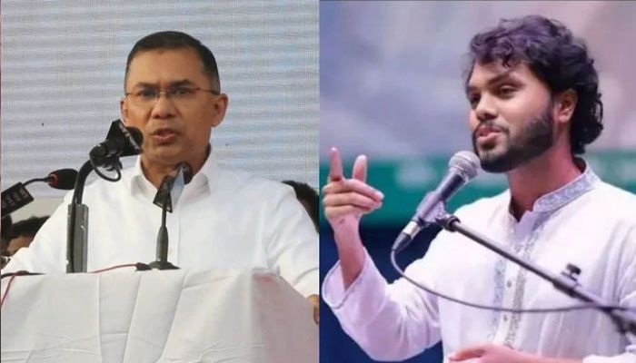 তারেক রহমান (বাঁয়ে) এবং শরিফ ওসমান হাদি। ছবি : সংগৃহীত