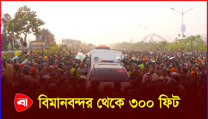 তারেক রহমানের সংবর্ধনাস্থলের পথে পথে জনতার স্রোত