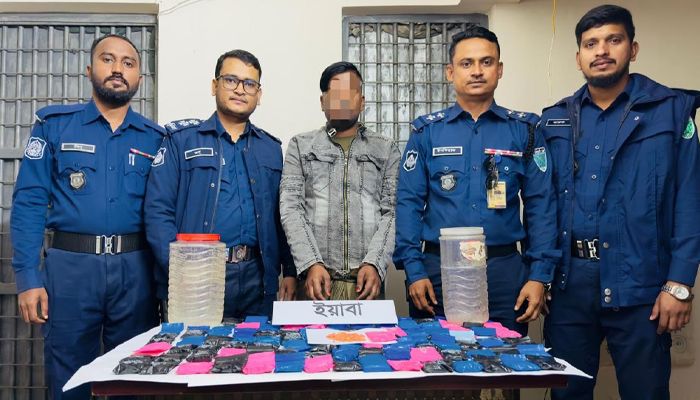 চালের ড্রাম থেকে ২১ হাজার পিস ইয়াবা উদ্ধার, গ্রেপ্তার ১