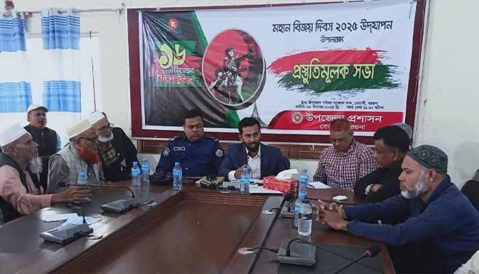 বুদ্ধিজীবী ও বিজয় দিবস উদযাপনে প্রস্তুতি সভা