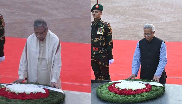 জাতির শ্রেষ্ঠ সন্তানদের ফুলেল শ্রদ্ধায় স্মরণ