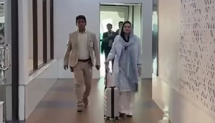 ঢাকায় পৌঁছেছেন খালেদা জিয়ার পুত্রবধূ ডা. জুবাইদা রহমান। ছবি : ভিডিও থেকে নেওয়া