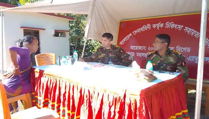 ২ শতাধিক রোগী পেলেন সেনাবাহিনীর চিকিৎসা সহায়তা