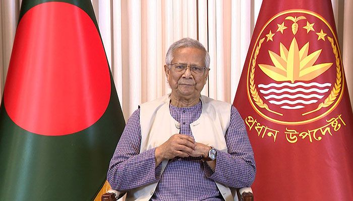 জাতির উদ্দেশে ভাষণে যা বললেন প্রধান উপদেষ্টা