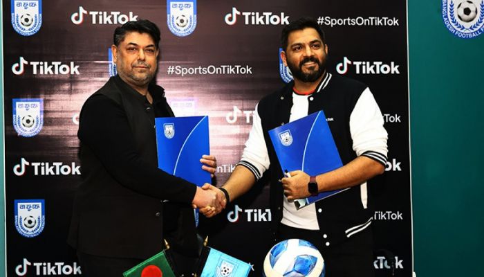 বাফুফের সঙ্গে টিকটক