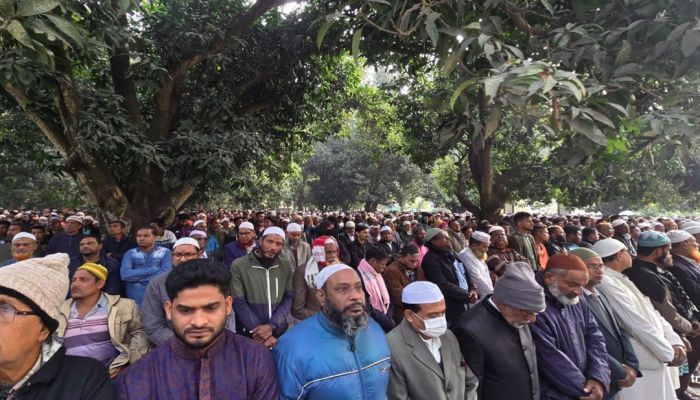 হেফাজতে মুত্যু: বিএনপি নেতা ডাবলুর প্রথম জানাজা সম্পন্ন