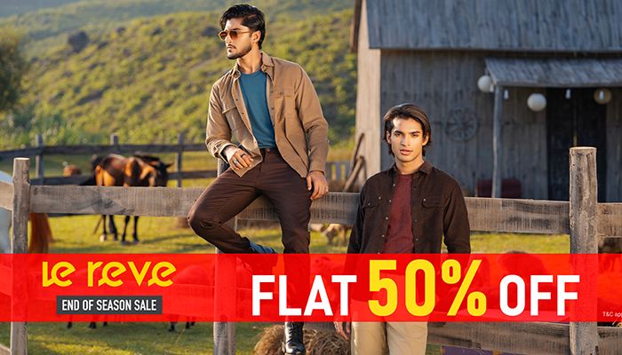 লা রিভে সকল পছন্দের পোশাকে ফ্ল্যাট ৫০% ছাড়