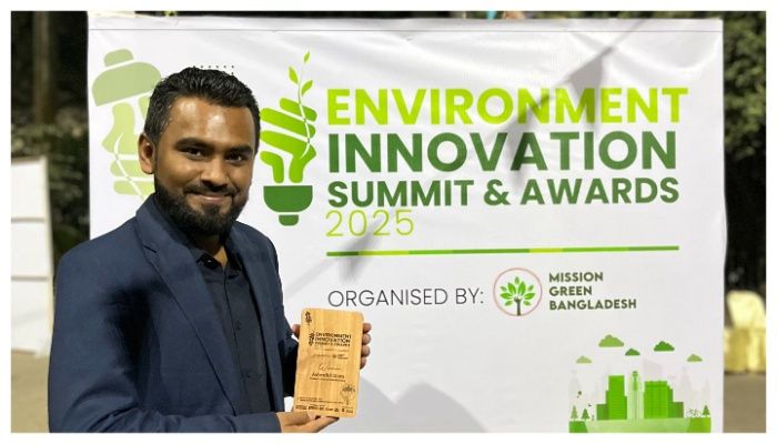 পরিবেশ উদ্ভাবনী পদক পেলেন আশরাফুল