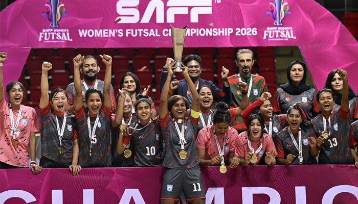 থাইল্যান্ডের ব্যাংককে ২৫ জনুয়ারি হুয়া মাক ইনডোর স্টেডিয়ামে সিঙ্গেল লিগভিত্তিক আসরে নিজেদের শেষ ম্যাচে মালদ্বীপকে রেকর্ড ১৪-২ গোলে হারিয়ে অপরাজিত থেকেই  সাফ ফুটসালের শিরোপা জিতেছে বাংলার বাঘিনীরা।