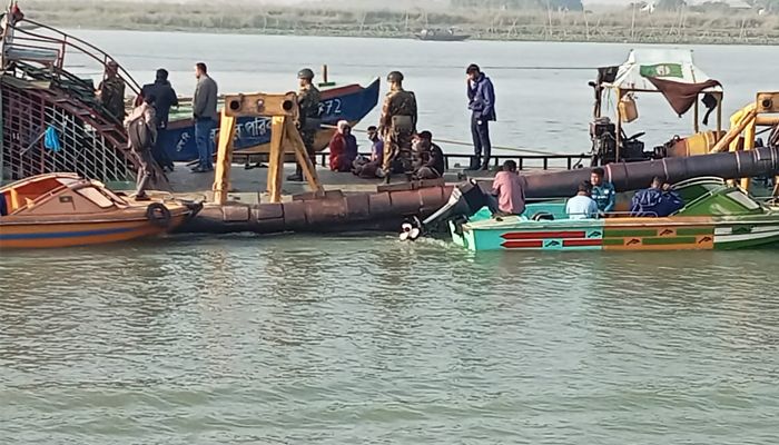 ছয় ঘণ্টার অভিযান ছয় দিনেরও প্রভাব ফেলেনি নবীনগরের মেঘনায়