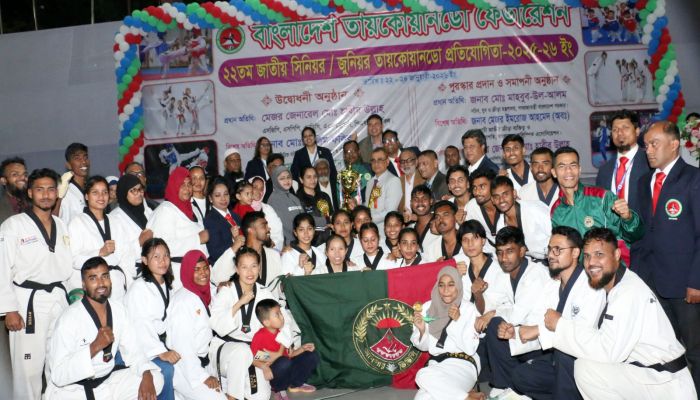 জাতীয় তায়কোয়ানডোতে আনসার-বিকেএসপি চ্যাম্পিয়ন