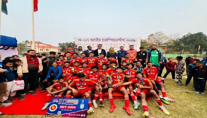ঢাকাকে হারিয়ে জোনাল চ্যাম্পিয়ন রাজবাড়ী