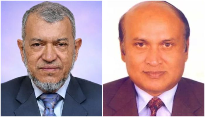 শেখ আব্দুর রশীদ বাঁয়ে, এম সিরাজ উদ্দিন মিয়া। কোলাজ: প্রতিদিনের বাংলাদেশ