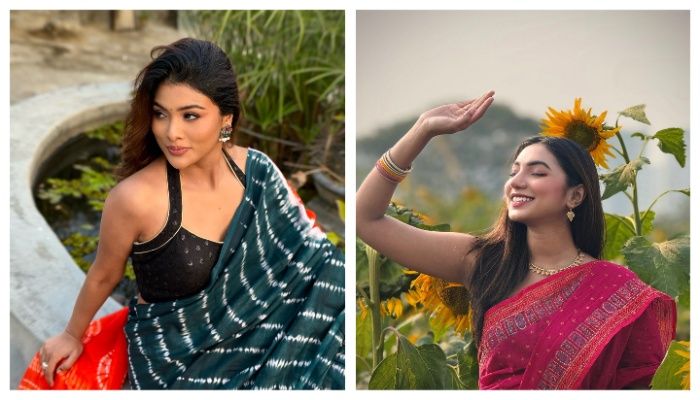 ছবি:মুমতাহিনা চৌধুরী টয়া ও সুনেরাহ বিনতে কামাল।