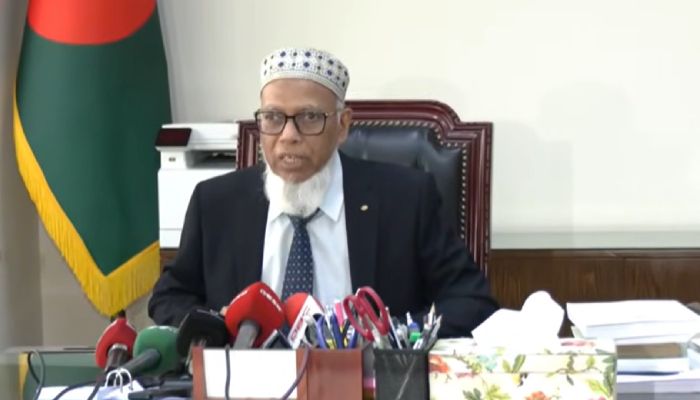 ১৪ই এপ্রিলের আগেই ﻿বগুড়া-৬ ও শেরপুর-৩ আসনের নির্বাচন অনুষ্ঠিত হবে বলে জানিয়েছেন ইসি আব্দুর রহমানেল মাছউদ। ছবি: ভিডিও থেকে