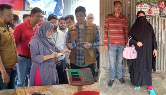 বোরকা পরে ক্রেতা সেজে নির্বাহী ম্যাজিস্ট্রেটের অভিযান, ৭ দোকানে জরিমানা