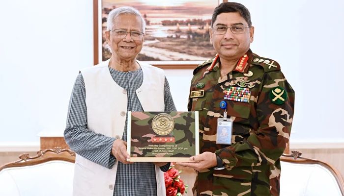 প্রধান উপদেষ্টার সঙ্গে সেনাপ্রধানের বিদায়ী সাক্ষাৎ