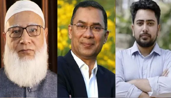 শফিকুর রহমান ও নাহিদ ইসলামের বাসায় যাবেন তারেক রহমান