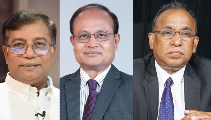 ড. মামুন আহমেদ, ড. এ বি এম ওবায়দুল ইসলাম ও ড. মোহাম্মদ ছিদ্দিকুর রহমান খান। ছবি: কোলাজ; প্রতিদিনের বাংলাদেশ