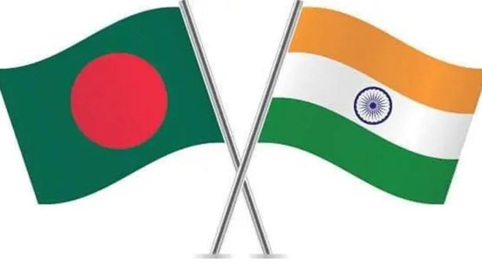 বাংলাদেশ এবং ভারতের পতাকা। ছবি: সংগৃহীত