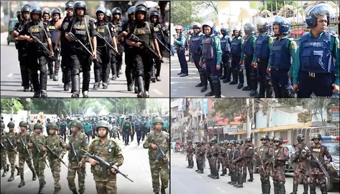 আজ থেকে মাঠে নামছে সেনাসহ আইনশৃঙ্খলা বাহিনী