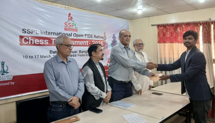 এসএসপিএল দাবায় সুব্রত চ্যাম্পিয়ন
