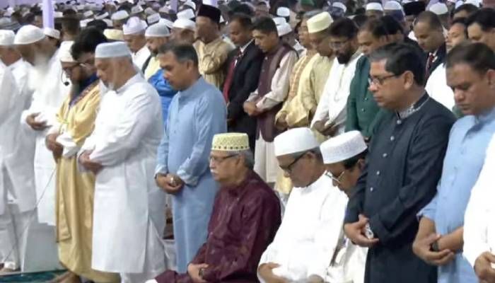 জাতীয় ঈদগাহে প্রধান জামাত অনুষ্ঠিত