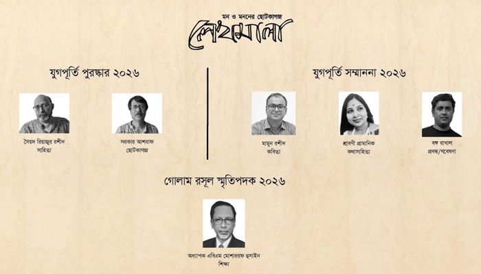 লেখমালা যুগপূর্তি পুরস্কার ও সম্মাননা ঘোষণা